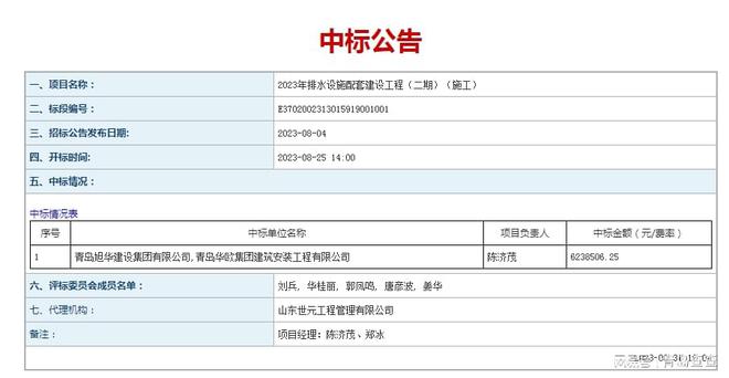 西海岸2023年排水设施配套建设工程被评为较差项目(图2)